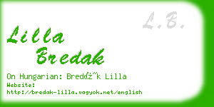 lilla bredak business card